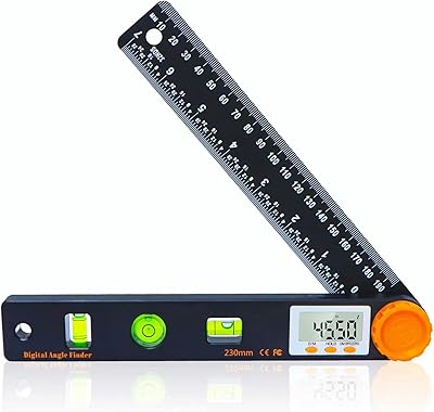 LED digital angle detector 7 inch 0-360 degrees with levels with horizontal and vertical bubbles and rule scale, precision tools for carpenters, carpenters and manufacturers.. Discover shopping simplified with DIAYTAR NIGERIA's comprehensive platform and reliable 5-8 day shipping.
