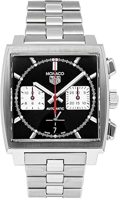 Monaco automatic watch with black dial cbl2113.ba0644 (used) black bracelet.. DIAYTAR NIGERIA puts thousands of products at your fingertips with affordable prices and delivery within a week.