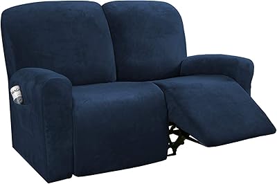 6pcs IM two -seater sofa covers, stretch velvet covers for two cushion sofa, thick and washable furniture covers with personalized design (navy blue).. Discover the perfect balance of selection and value with DIAYTAR NIGERIA's nationwide e-commerce platform.