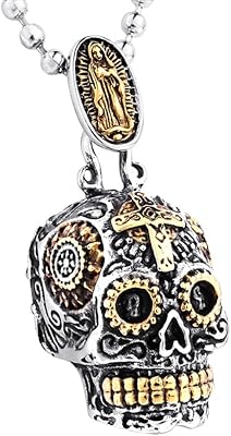 High -sugar pendant necklace in stainless steel sugar inreng, Gothic skeleton pendants with 24 inch chain, metal, na.. Experience the future of online shopping with DIAYTAR NIGERIA's extensive product range and competitive pricing.