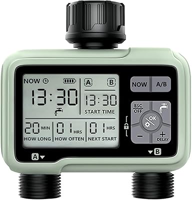 Kokan irrigation timer, programmable digital water timer with 2 waterproof IPX5 ports with large LCD screen.. Skip the traffic, shop online — DIAYTAR Nigeria brings it to you.