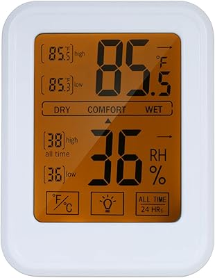 High -precision thermometer and digital hygrometer with wall weather station.. Unlock endless possibilities with DIAYTAR NIGERIA's affordable marketplace and reliable delivery service.