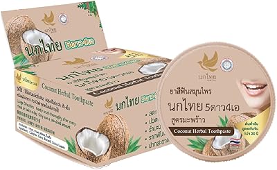 Thai toothpaste with coconut Nocthai 5 Star 4a with concentrated formula reducing bad breath by nature, 25 g.. Discover endless shopping possibilities at DIAYTAR NIGERIA, with budget-friendly prices and reliable delivery.
