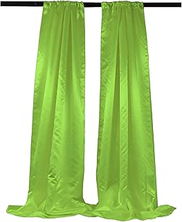 Set of 2 backgrounds in flax satin LA, 58 x 96 inches, lime.. Experience the power of choice with DIAYTAR NIGERIA's extensive catalog delivered within the week.