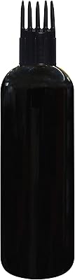 100 ml zinvista black round bottle with distributor comb, extremely useful, for hair oil, shampoo, drugs, multi-uses (pack of 5).. DIAYTAR NIGERIA: Connecting Nigerians with their needs through our affordable and diverse marketplace.