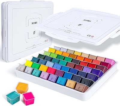 HEMI GOUACHE PAINTING SET, 56 X 30 ml colors, unique design jelly in a transport case, perfect for artists - opaque watercolor gouache.. Discover thousands of products on DIAYTAR Nigeria — from fashion and electronics to home goods. We guarantee quick delivery and competitive pricing across the board.