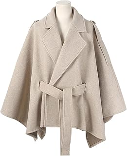 Profile black coat, winter jacket mixed with long sleeves with belt, loose, hot and elegant for women (color: khaki, size: l).. Discover endless possibilities with DIAYTAR NIGERIA's comprehensive catalog and budget-friendly delivery.