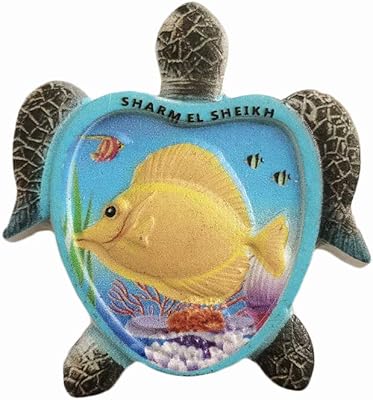 A small 3D refrigerator magnet with an Egyptian turtle motif by Sharm El Sheikh Egypt, a handmade gift for the decoration of the house and the kitchen.. Get what you need, when you need it — DIAYTAR Nigeria delivers fast.