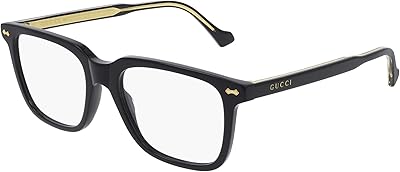 Gucci GG0737O 005 prescription glasses, 53 mm black frame, black/transparent/black, 53/18/150.. Discover a world of affordable shopping with DIAYTAR NIGERIA's vast marketplace delivered to you in days.