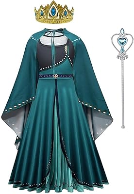 Crown dress Lito Angeles Princess Queen Anna with Halloween Birthday Party Disguise For Girls from 4 to 12 years old.. Shop confidently on DIAYTAR Nigeria — everything you need, delivered quickly.