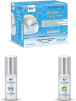 Breeze ion air purifier with 2 essential oils of 100 ml each, anti-fucked gray and motivating lemon.. DIAYTAR NIGERIA: Making online shopping accessible to all Nigerians with our affordable platform.