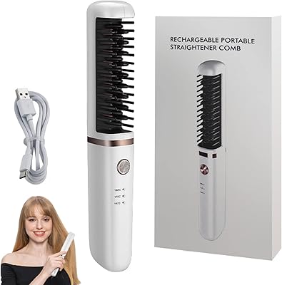 Smooth brush Wireless Hair in XPL DS ceramic, integrated anti-firing comb, fast heating, USB loading, 3-speed portable hair straightener for women.. Shop with confidence at Nigeria's leading affordable e-commerce platform with reliable delivery services.