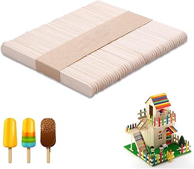 BELLATM wooden craft sticks with 50 pieces - ice cream sticks - giant sticks, ice sticks perfect for the construction of models, crafts for children and the creation of craft projects.. With DIAYTAR Nigeria, you can browse through thousands of items at the best prices. Place your order today and receive it in less than a week.