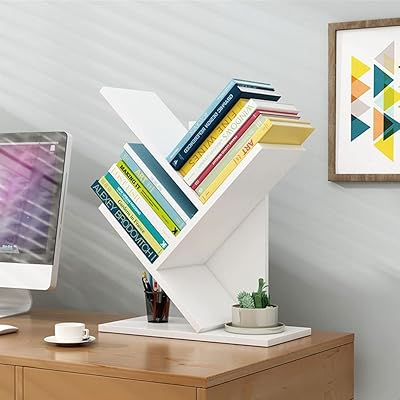 Multacked library FUTISTA TREE DESIGN Simple wooden shelving storage for furniture.. Experience the ease of modern shopping with DIAYTAR NIGERIA's vast selection and quick delivery service.