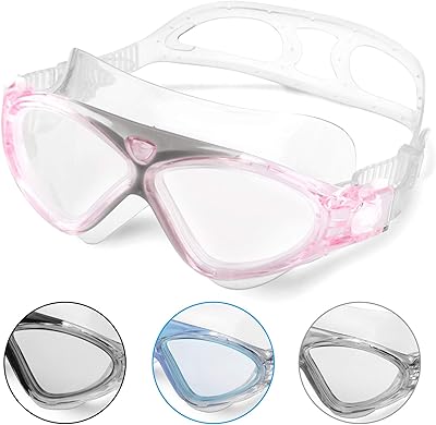 Swimming glasses, anti-fog and leak-free swimming glasses for adults, clear vision and UV protection, non-slip and easy to settle with comfortable silicone skirt, professional swimming glasses for men and women.. DIAYTAR NIGERIA: Your gateway to affordable products delivered reliably across Nigeria.