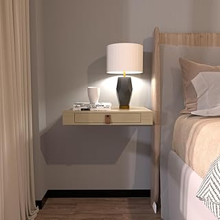 Floating shelf with drawer, floating bedside table for bedroom - 16 -inch wall storage shelf for living room, bedroom, desk, floating bedside table (natural).. Experience shopping freedom with DIAYTAR NIGERIA's comprehensive marketplace delivered within 8 days.