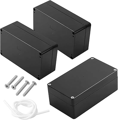 SENENQUE Outdoor junction box Electric protection 3 -room ABS IP67 Plastic ABS IP67 Black Waterproofing Project Box 6.2 x 3.5 x 2.4 inches (158 x 90 x 60 mm).. Discover endless possibilities with DIAYTAR NIGERIA's comprehensive catalog and budget-friendly delivery.