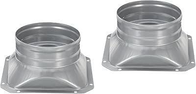 4 -inch patekiel duct connector flange, package of 2 square right metal pipes for round for heating, cooling, ventilation and CVC system.. Experience shopping freedom with DIAYTAR NIGERIA's comprehensive marketplace delivered within 8 days.