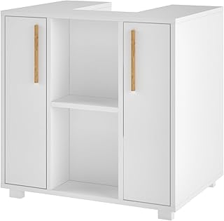 BRV MOVES Bathroom Cabinet, White, 59.8 cm x 60 cm x 44.5 cm, BBN 08-06.. DIAYTAR NIGERIA brings the market to your fingertips with affordable prices and swift delivery services.
