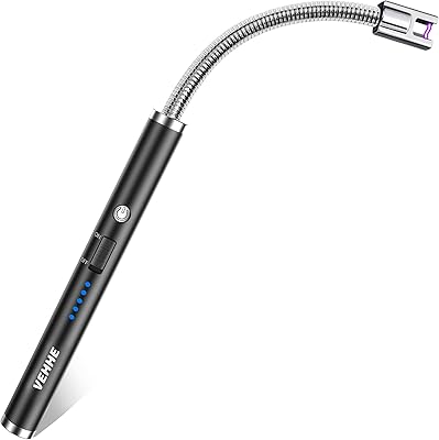 Feihe lighter, rechargeable electric lighter with LED battery display, long and flexible USB lighter to light candles, gas, camping and barbecue stoves.. Discover thousands of products on DIAYTAR Nigeria — from fashion and electronics to home goods. We guarantee quick delivery and competitive pricing across the board.