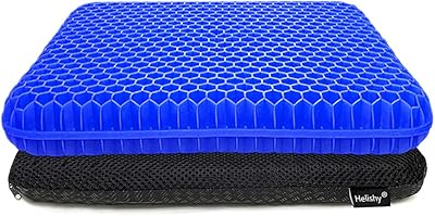 Gel seat cushion for desk, house, car, wheelchair, long trips - extra thick gel seat cushion to relieve sciatic pain (extra thick, blue).. Your comprehensive marketplace awaits at DIAYTAR NIGERIA with affordable prices and reliable delivery times.