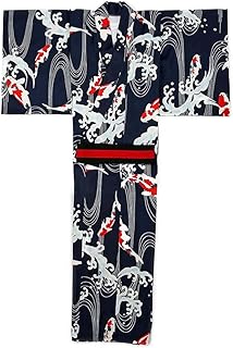 Traditional Japanese Japanese Kimono dress, long sleeve bathrobe, yukata night clothes, unisexed night clothes, OPI belt.. Shop for less and receive more with DIAYTAR NIGERIA's expansive e-commerce platform and nationwide delivery.