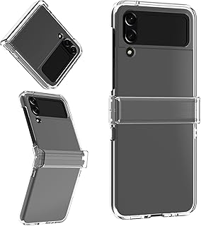 Kanjar Mignonne Protective Silicone Protective Anti-Shock for Samsung Z Flip 4, lot of 3 non-slip, non-slip, durable and anti-scratch to protect the whole body-transparent.. DIAYTAR NIGERIA: Bringing quality products to every Nigerian home at prices everyone can afford.