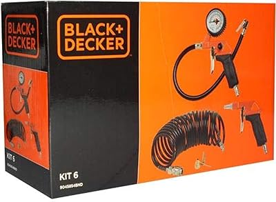 Set of 6-room tire tools (air gun, blower, 3 nozzles, 5 m spiral hose) BD-KIT-6 Black + DECKER.. Shop across categories at DIAYTAR NIGERIA with the confidence of prompt and budget-friendly delivery.