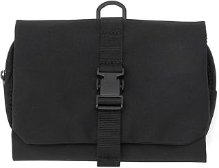 Muji polyester travel bag with removable bag, width 12 cm x depth 18 cm x height 4.5 cm, black.. DIAYTAR Nigeria: Your one-stop online shop with unbeatable prices and nationwide delivery in under 8 days.