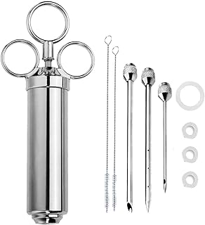 Set of professional stainless steel marinade injectors, cooking injector adapted to grilling, cooking, cooking.. Great products, lower prices, fast delivery — DIAYTAR Nigeria has it all.