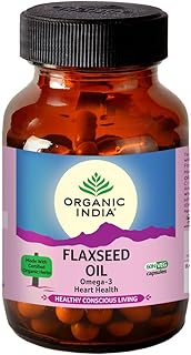 Organic India Linen Oil 60 Caps: 51274.. DIAYTAR NIGERIA: Where every shopping need is met with affordable prices and reliable 5-8 day delivery.