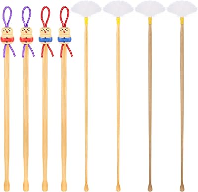 8 Pieces Bamboo Ear Cleaner Clealer Cleaning Mignon Doll Plume Wooden Wood Cure Chinese Gratoir Wax Elimination Ear Ears Adult Ears Care, 2 Styles.. DIAYTAR NIGERIA connects your desires with reality through our affordable e-commerce platform and quick delivery.