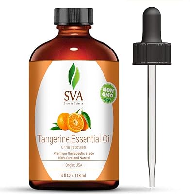 Mandarin essential oil SVA organics 4 Oz, 100 % pure natural steam oil of therapeutic quality, not diluted with droppings.. DIAYTAR NIGERIA: Bringing quality products to every Nigerian home at prices everyone can afford.