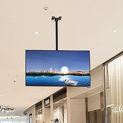 TV support on the ceiling, for swivel and tilting support for 40 to 60 inch TV, suitable for flat and vaulted ceilings, fixing by expansion in metal metal.. DIAYTAR NIGERIA: Your trusted partner for affordable online shopping with reliable delivery timeframes.