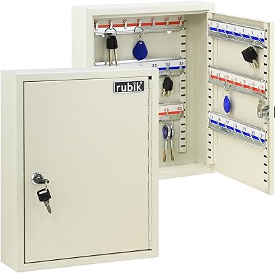 Rubik key cabinet with key lock, keys storage with 42 hooks, wall safe for houses, hotels, schools, businesses (broken white).. Your go-to destination for affordable online shopping, DIAYTAR NIGERIA delivers in under 8 days.