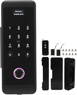 Intelligent glass door lock, password and IC identity card with App Remote control for home office keystone system.. Join millions of satisfied shoppers using DIAYTAR Nigeria every day.