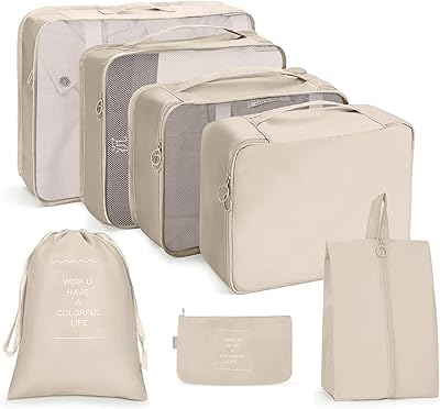 Set of 7 pieces Belair Package Cubs Multifunctional Luggage Organizer Hardware Organizer Tri Packs for Travel Men Women Travel supplies.. Don’t wait weeks for international shipping. DIAYTAR Nigeria offers local delivery within 5 to 8 days, so you get your items when you actually need them.