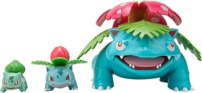 Pokemon PKW2775 SELECT EVOLUTION 3 PIECES - Includes 2 bulbasaur and 3 Ivysaur and Venusaur 12 -inch, multicolored, multicolored figurines.. No stress, no delays — DIAYTAR Nigeria is your trusted shopping partner.