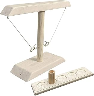 Interactive hooks and curl shooting games, Ring of wooden face to face, interactive shooting game with hooks ladder, interactive board games (wooden color).. Affordable luxury and fast service — only on DIAYTAR Nigeria.