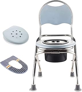 Chevet product, foldable rigid bathroom seat with cushion and cover, perfect ease chair for camping trips, hiking for elderly pregnant women 33 cm.. DIAYTAR NIGERIA: Where shopping is easy, prices are low, and delivery is just days away.