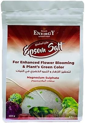 Epsom salt from Desert Energy, magnesium sulfate to promote flowers and green plants, 500 g bag.. Experience the ease of modern shopping with DIAYTAR NIGERIA's comprehensive platform and quick delivery.