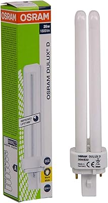 CFL bulb in the shape of an OSRAM tube - white color.. Shop with confidence at DIAYTAR NIGERIA, enjoying competitive prices and delivery within 8 days.
