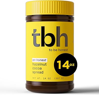 Chocolate spread and TBH hazelnuts, vegan, low in sugar, palm oil, creamy chocolate spread | 400 ml pot | Rich in protein and gluten-free, kosher, manufactured in the United States.. Shop the smart way with DIAYTAR Nigeria — fast delivery, affordable everything.