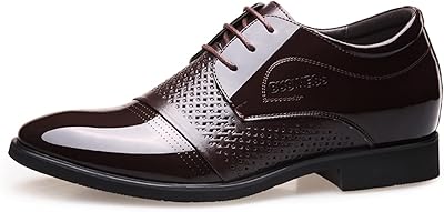 Aitech Formal Shoes Round Bout with Oxfords Laces In Varnished Vegetable Leather Leather Office Naitheaked Rubber For Wedding Festival (Color: Longer Brown, Size: 37eu).. DIAYTAR NIGERIA: Bridging the gap between consumers and quality products with affordable nationwide shipping.