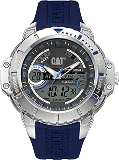 Decreeed watch cat anadget with quartz for men in stainless steel and rubber, color: blue (MA14526136).. Shop smarter with DIAYTAR NIGERIA's diverse marketplace and budget-friendly nationwide delivery.