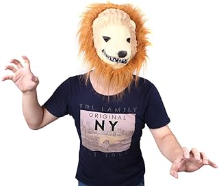 Halloween Sanine Halloween lion mask, Lion and King of Halloween Cool, Mask of frightening animal, funny costume for masked party.. DIAYTAR NIGERIA delivers on our promise of variety, affordability, and prompt nationwide shipping.