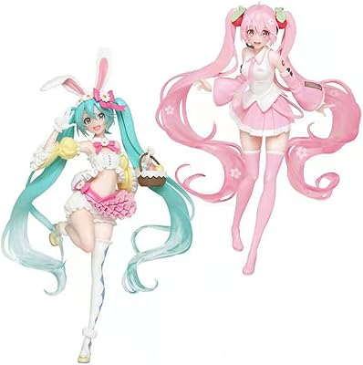 SBCX 2 pieces figurine hatsune miku sakura model to collect rabbit ear in pvc.. Enjoy stress-free shopping with affordable prices on DIAYTAR Nigeria.