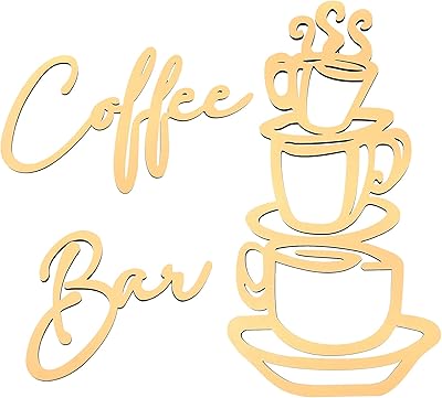 3 rooms rustic coffee bar wall panel Wooden mug Wooden Art Wooden Panel Wallow Decoration of Farm Kitchen for Home Restaurants Decoration (Brown).. DIAYTAR NIGERIA: Your trusted partner for affordable online shopping with reliable delivery timeframes.