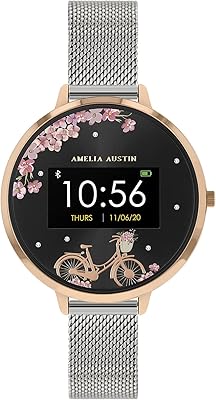 Intelligent watch Amelia Austin AA03-4003, silver, bracelet.. DIAYTAR NIGERIA brings satisfaction with every purchase through affordable prices and prompt shipping.
