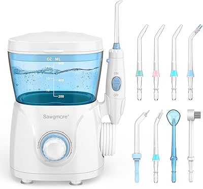 Oral irrigator Sawgmore water flosser large capacity 600 ml 10 pressures.. DIAYTAR Nigeria: Shopping that fits your budget and your schedule.